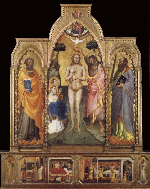 Niccolo di Pietro Gerini The Baptism of Christ oil painting picture